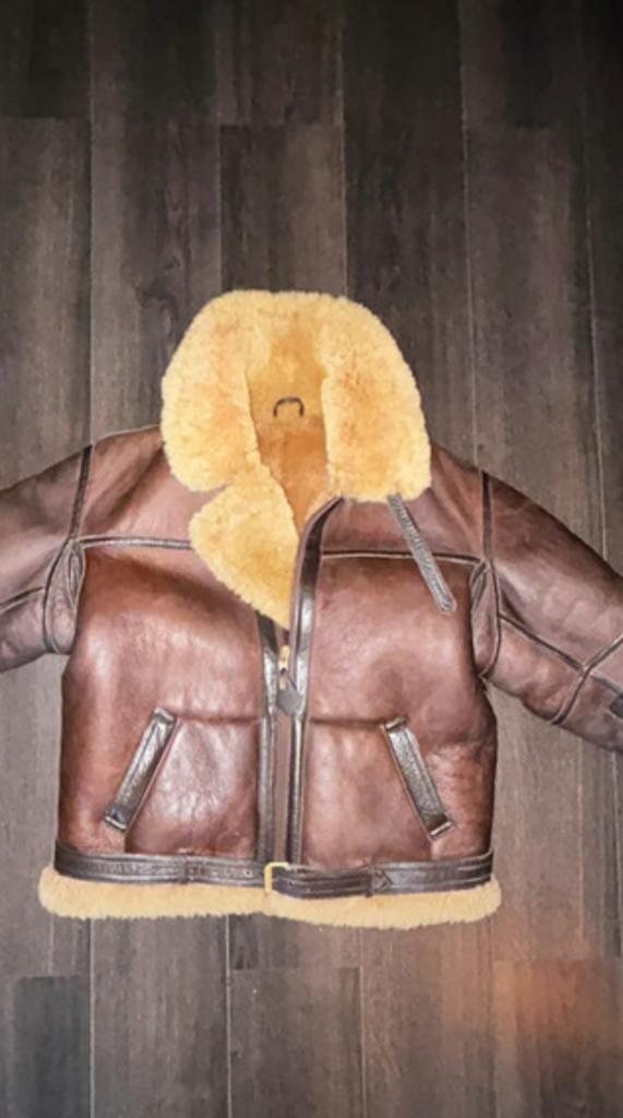 Irvin Raf Origineel Lammy Pilotenjas L valt als Xl/XXl, Ophalen of Verzenden, Zo goed als nieuw, Maat 52/54 (L), Bruin
