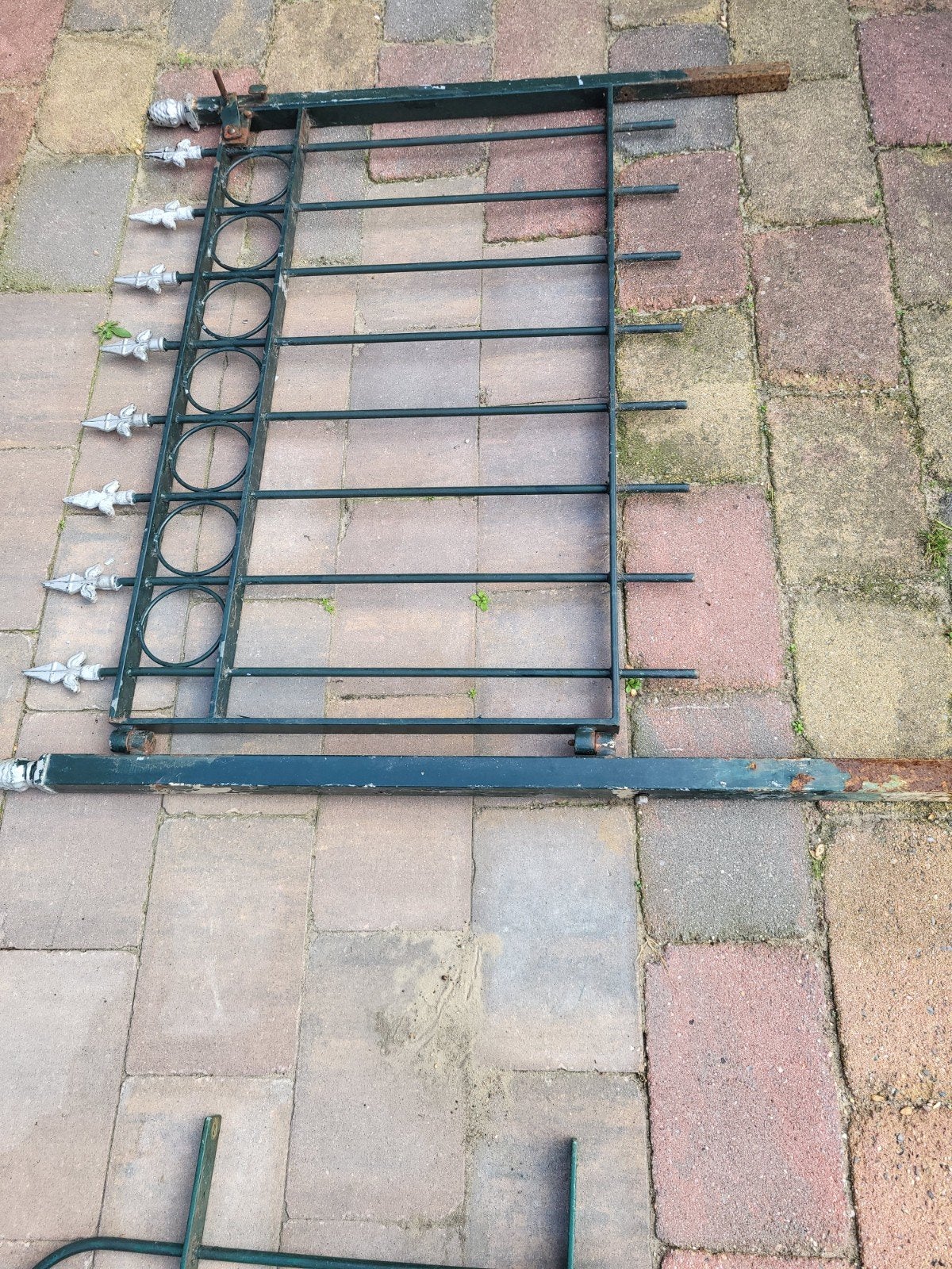 IJzeren poort 120x95 cm met palen, Tuin en Terras, Ophalen