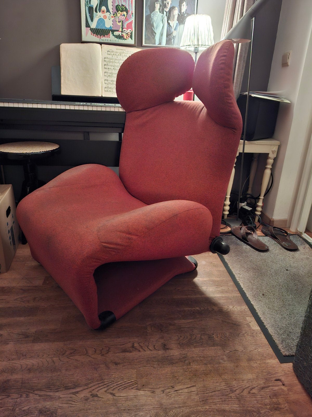 Wink Cassina , ontwerp Toshiyuki Kita, Huis en Inrichting, Ophalen, Gebruikt, Ergonomisch, 75 tot 100 cm