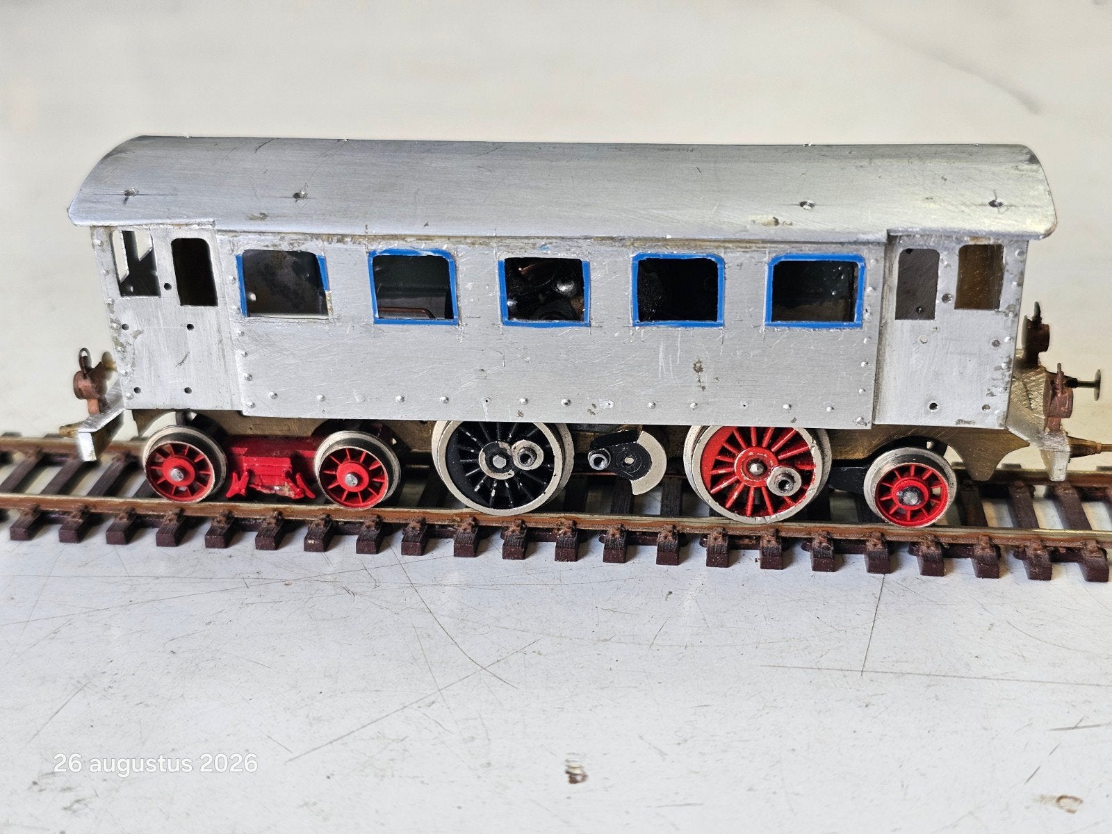 Messing model HO modeltrein om af te maken, Overige merken, Gebruikt, Locomotief, Gelijkstroom of Wisselstroom