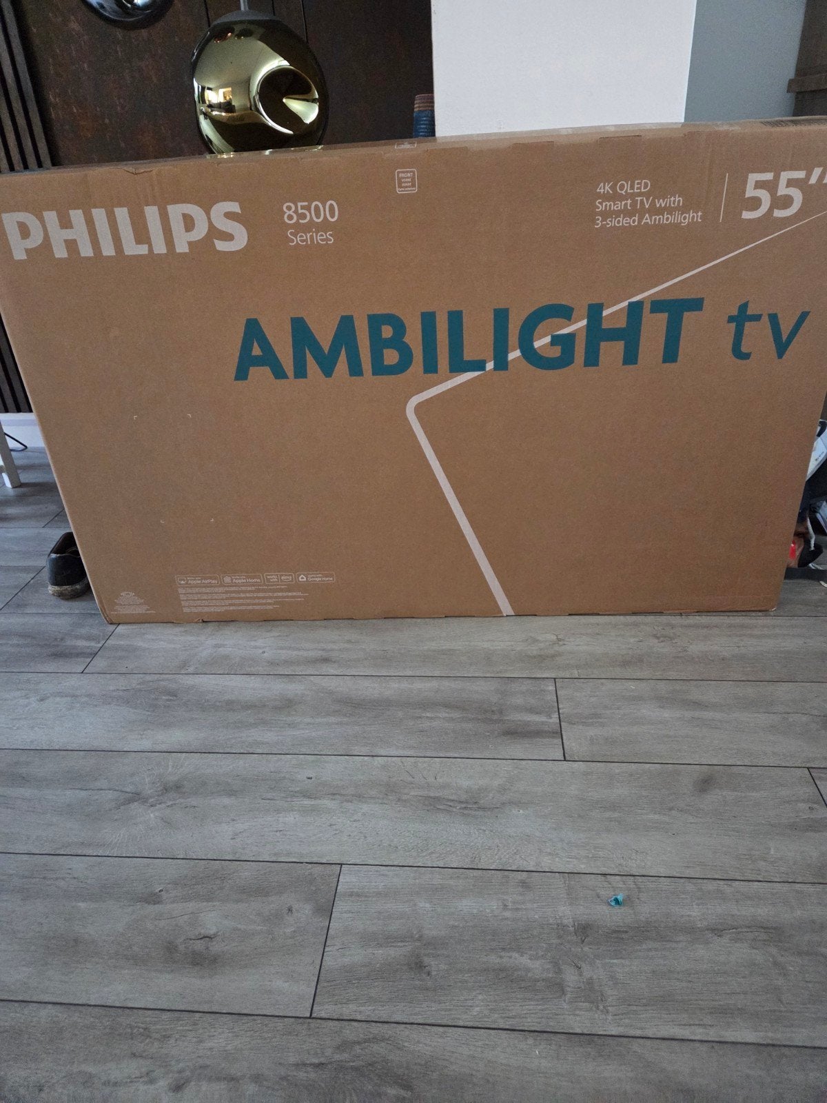 Philips 55 inch 4K QLED Smart Ambilight TV 8500 Series, Ophalen, Philips, QLED, Nieuw