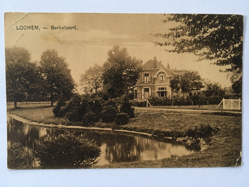 Prentbrief/ ansichtkaart, Lochem, Berkeloord, Gelopen 1920, Ophalen of Verzenden, Voor 1920, Gelopen, Gelderland