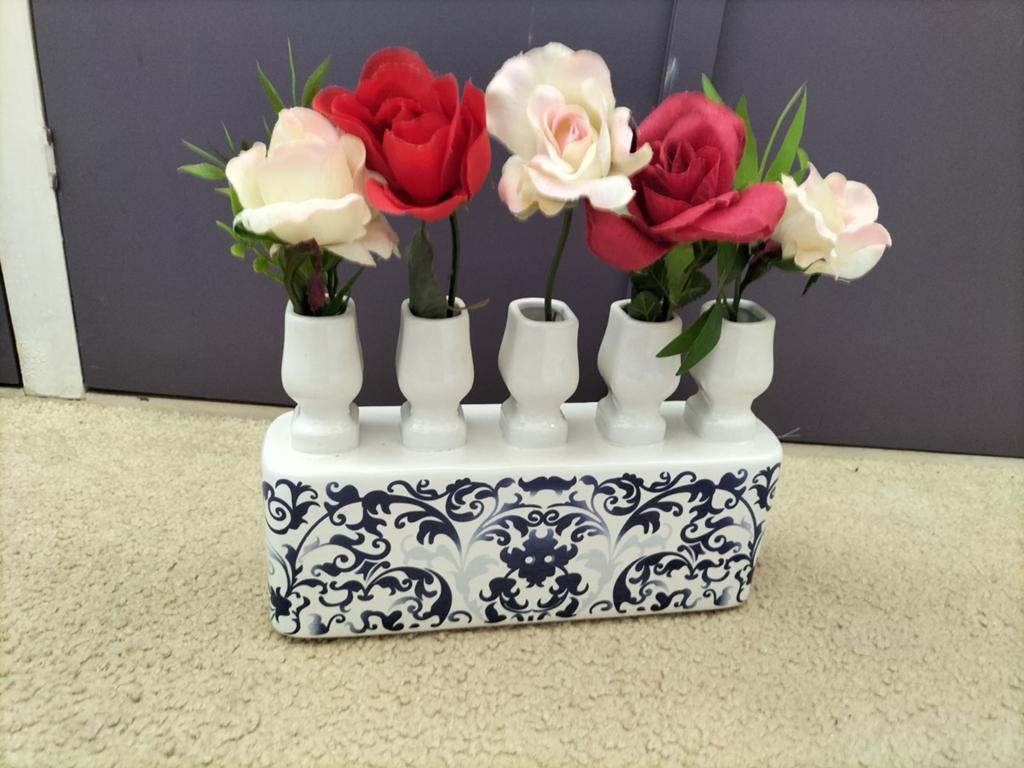 Tulpenvaas, Marcel Wanders, Huis en Inrichting, Woonaccessoires | Vazen, Ophalen of Verzenden, Blauw, Aardewerk of Porselein, Minder dan 50 cm