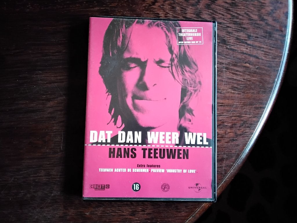 Hans Teeuwen dat dan weer wel, origineel, Stand-up of Theatershow, Vanaf 16 jaar, Ophalen of Verzenden, Zo goed als nieuw