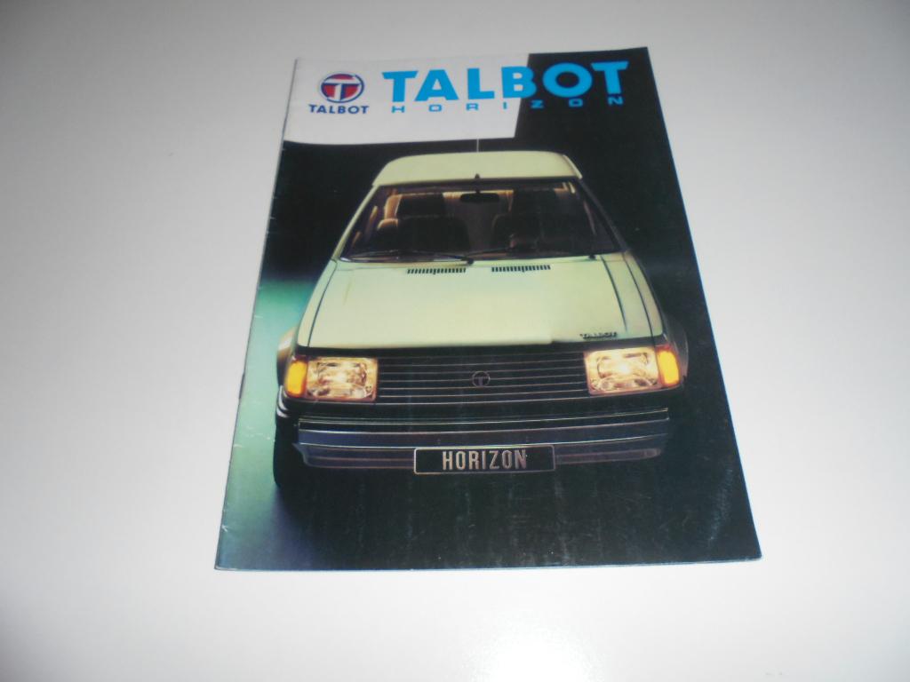 brochure Talbot Horizon  1982, Boeken, Auto's | Folders en Tijdschriften, Ophalen of Verzenden, Gelezen, Overige merken
