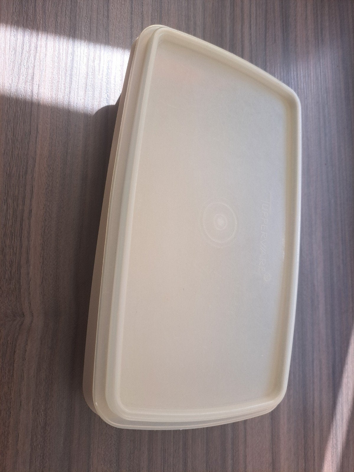Tupperware Bewaardoos met Deksel - Crème, Verzenden, Gebruikt, Crème
