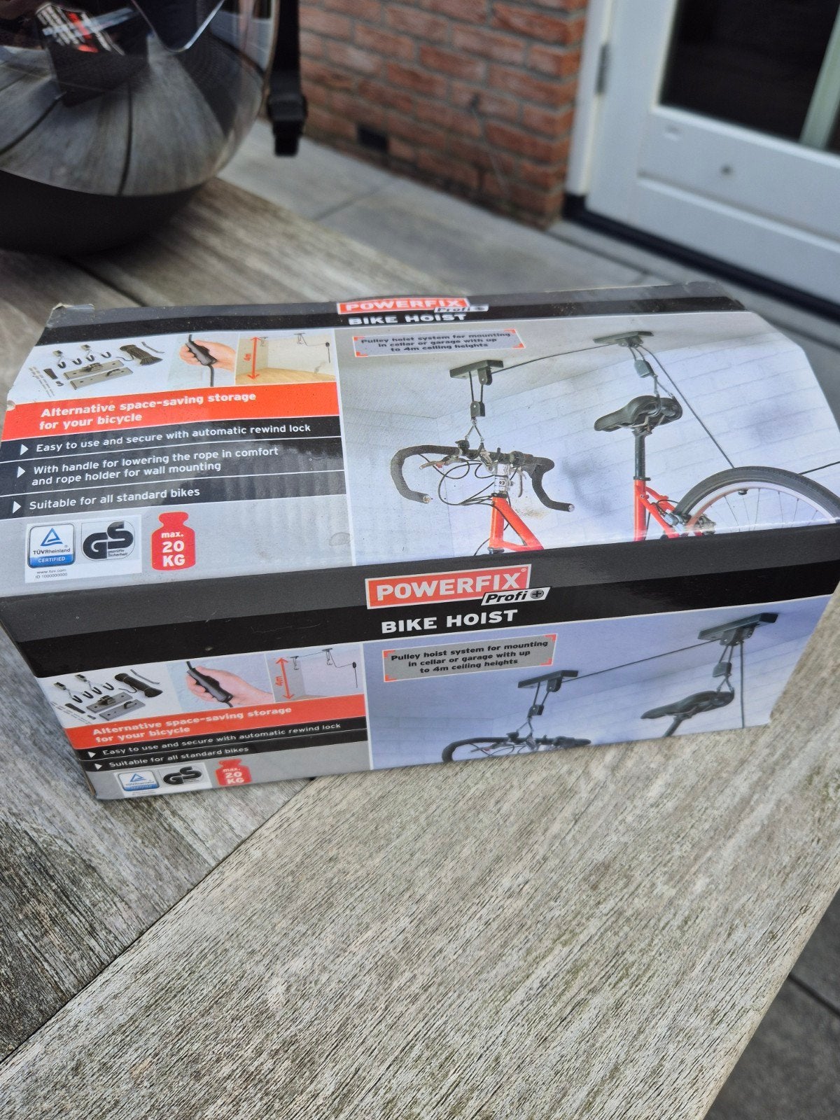 Ophangsysteem voor fiets, Ophalen, Nieuw