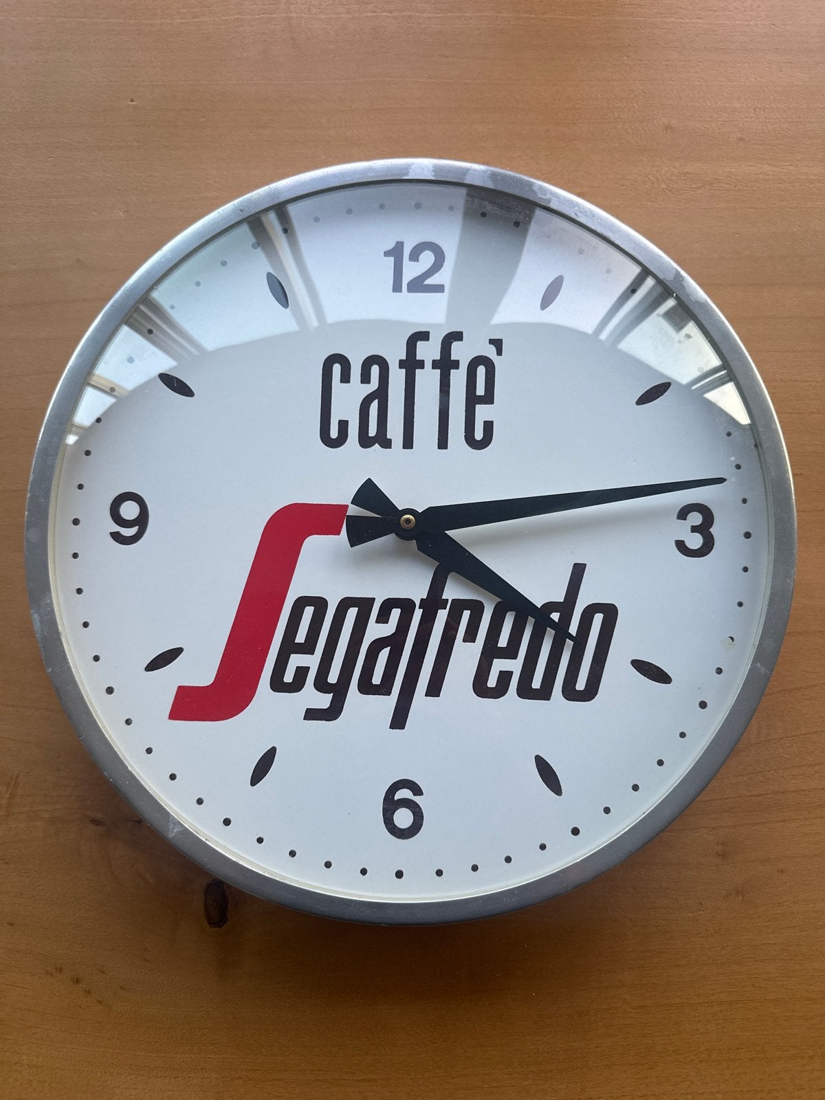 Klassieke Segafredo klok uit café/koffiebar (werkt nu niet), Ophalen of Verzenden