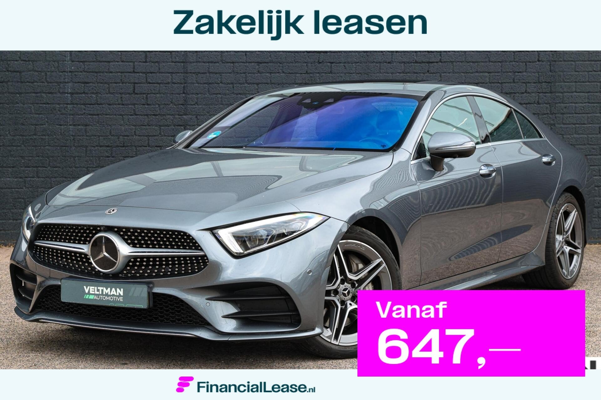 Mercedes CLS-klasse 450 4MATIC AMG LINE DISTRONIC LEDER HEAD, Automaat, Dealer onderhouden, Gebruikt, Euro 6