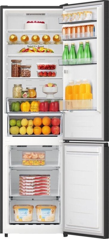 Hisense koelkast RB440N4AFA - No Frost - Zwart, 200 liter of meer, Met aparte vriezer, Nieuw, Hisense Nederland