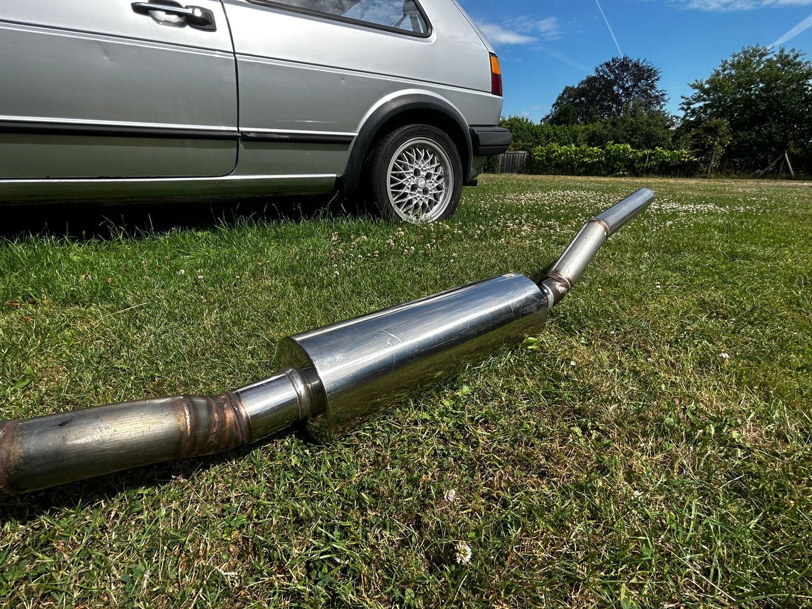 RVS uitlaat voor Golf/Jetta mk2, Auto-onderdelen, Ophalen