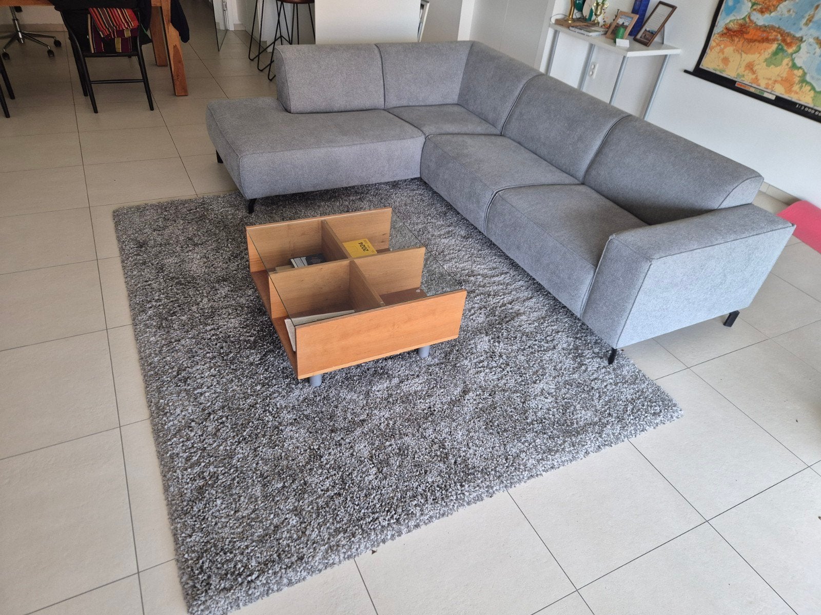 Mooi grijs vloerkleed, merk Mistral, Grijs, Rechthoekig, Nieuw, 200 cm of meer