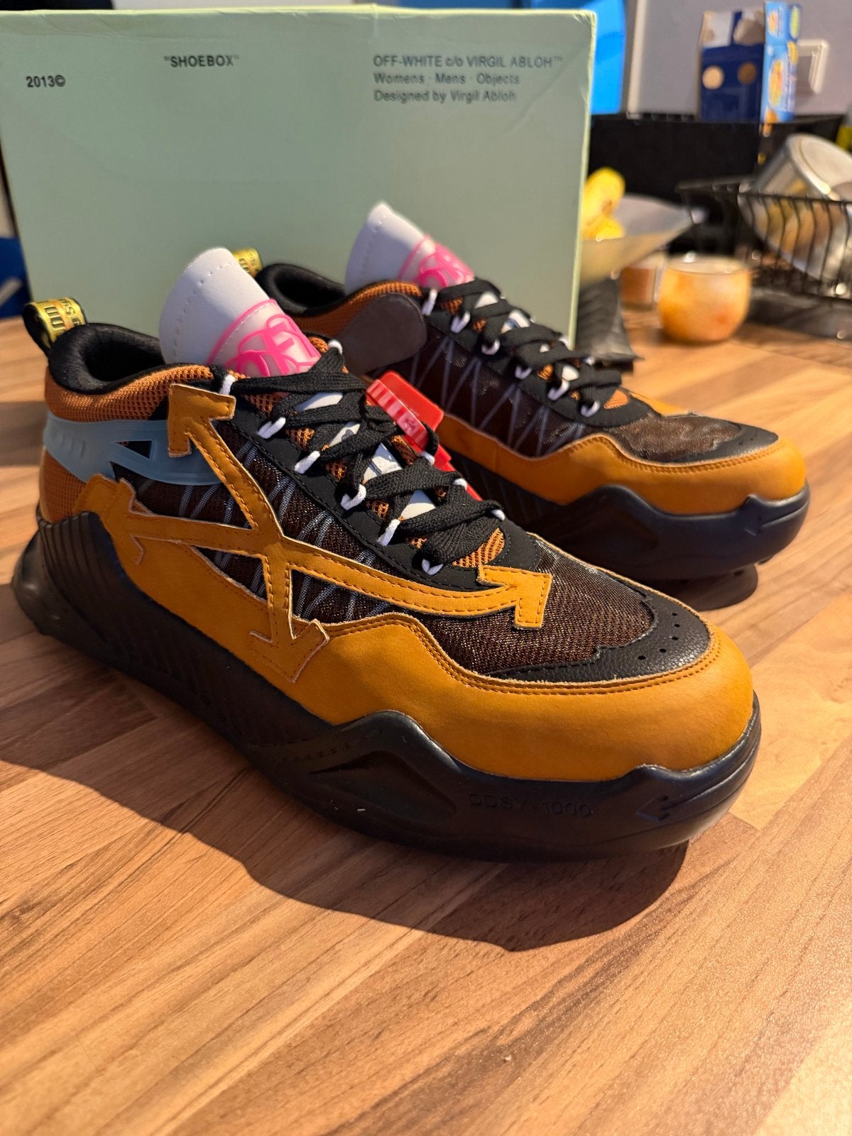Off-White Odsy-1000 Sneakers Maat 45, Kleding | Heren, Schoenen, Ophalen of Verzenden, Nieuw, Bruin, Sneakers of Gympen