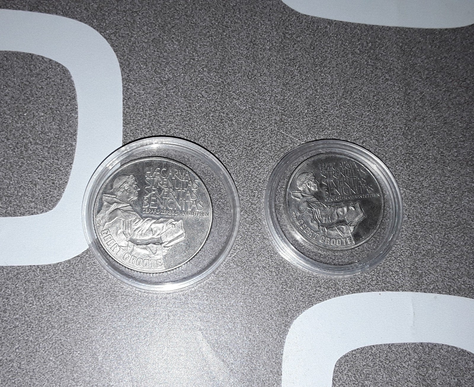 2 Geert Groote. Munten. 1990., Ophalen of Verzenden, Buitenland, Munten