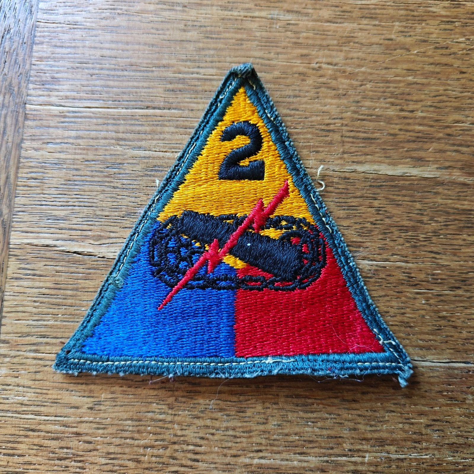 2nd Armored division patch, Verzamelen, Ophalen of Verzenden, Landmacht, Amerika, Embleem of Badge