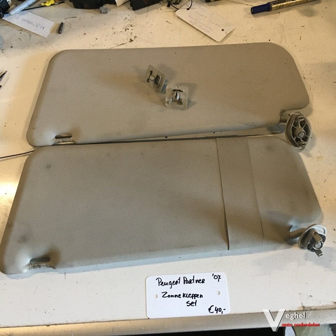 Peugeot Partner 2007 Zonnekleppen set, Gebruikt, -, -, Ophalen of Verzenden