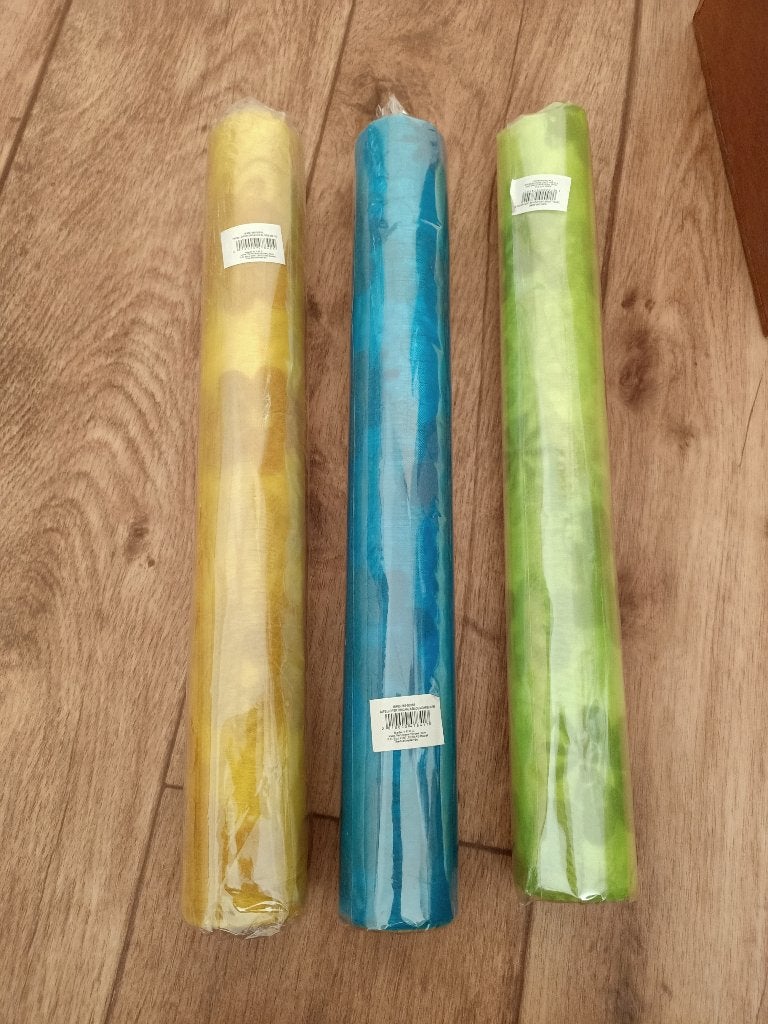 3 x tafelloper organza bloem lengte 3 m - nieuw, Ophalen, Nieuw, 300 cm, Tafelloper