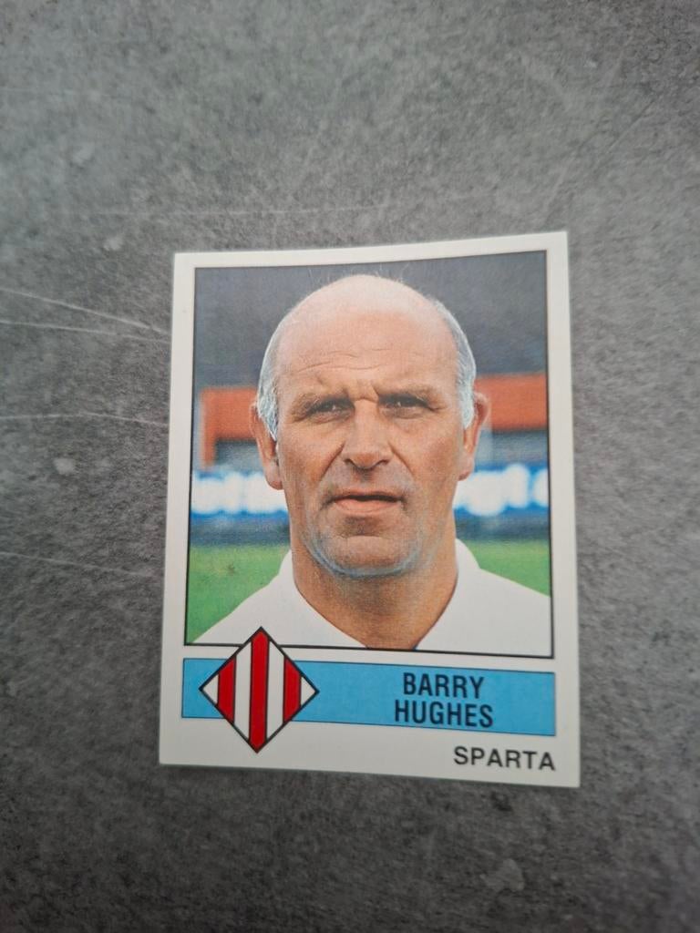 Panini sticker Voetbal 87. Trainer Barry Hughes Sparta., Verzenden, Zo goed als nieuw, Sticker