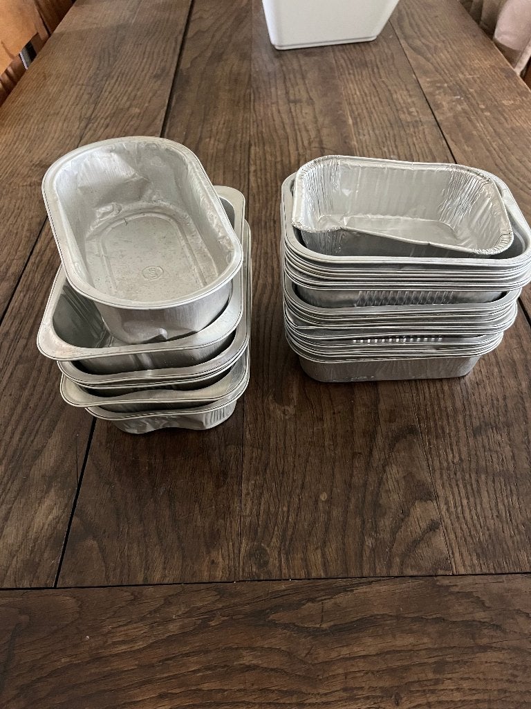 aluminium bakjes, Ophalen of Verzenden, Gebruikt, Overige materialen