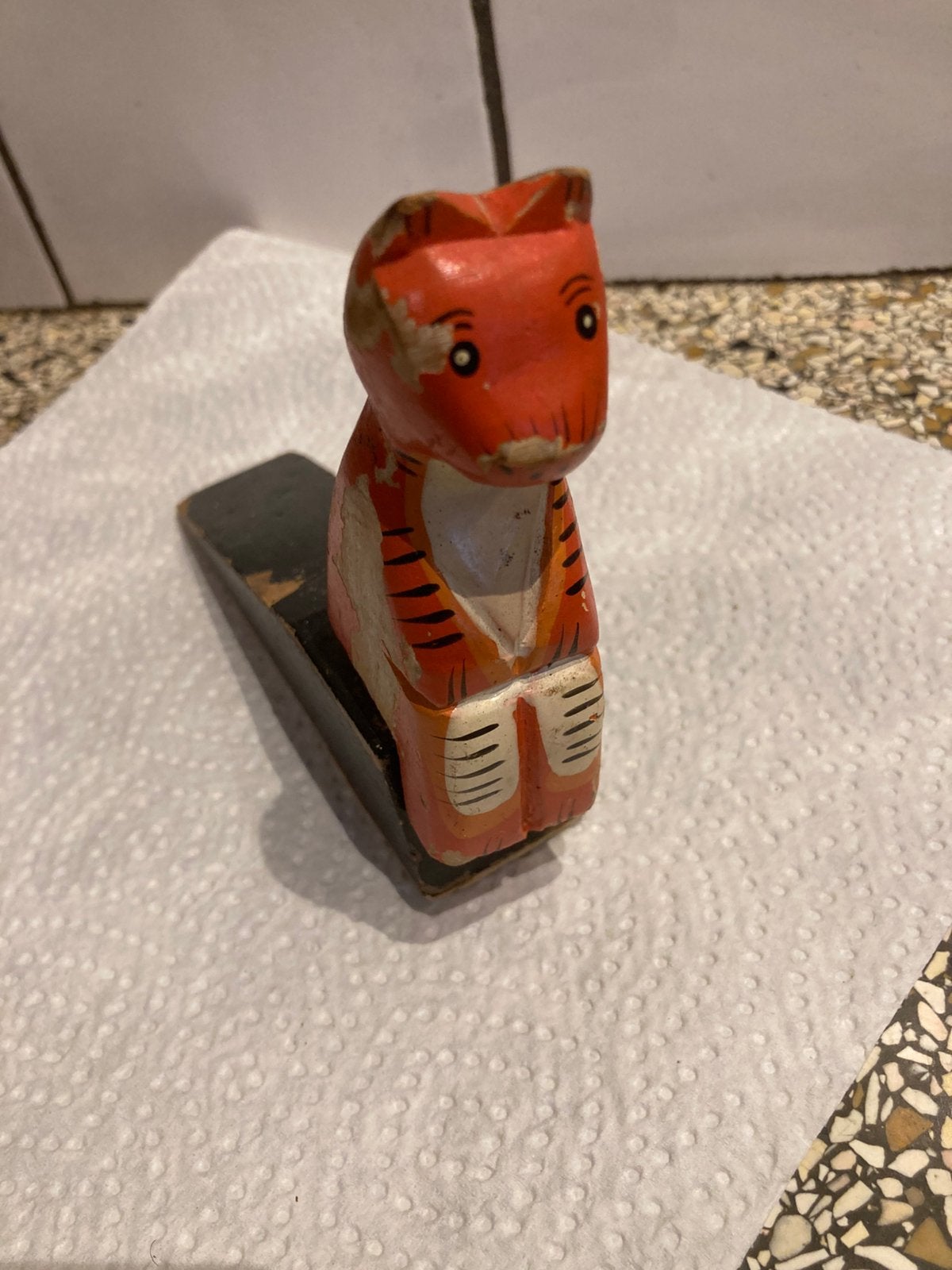 Oude deurstopper poes, Ophalen of Verzenden, Gebruikt