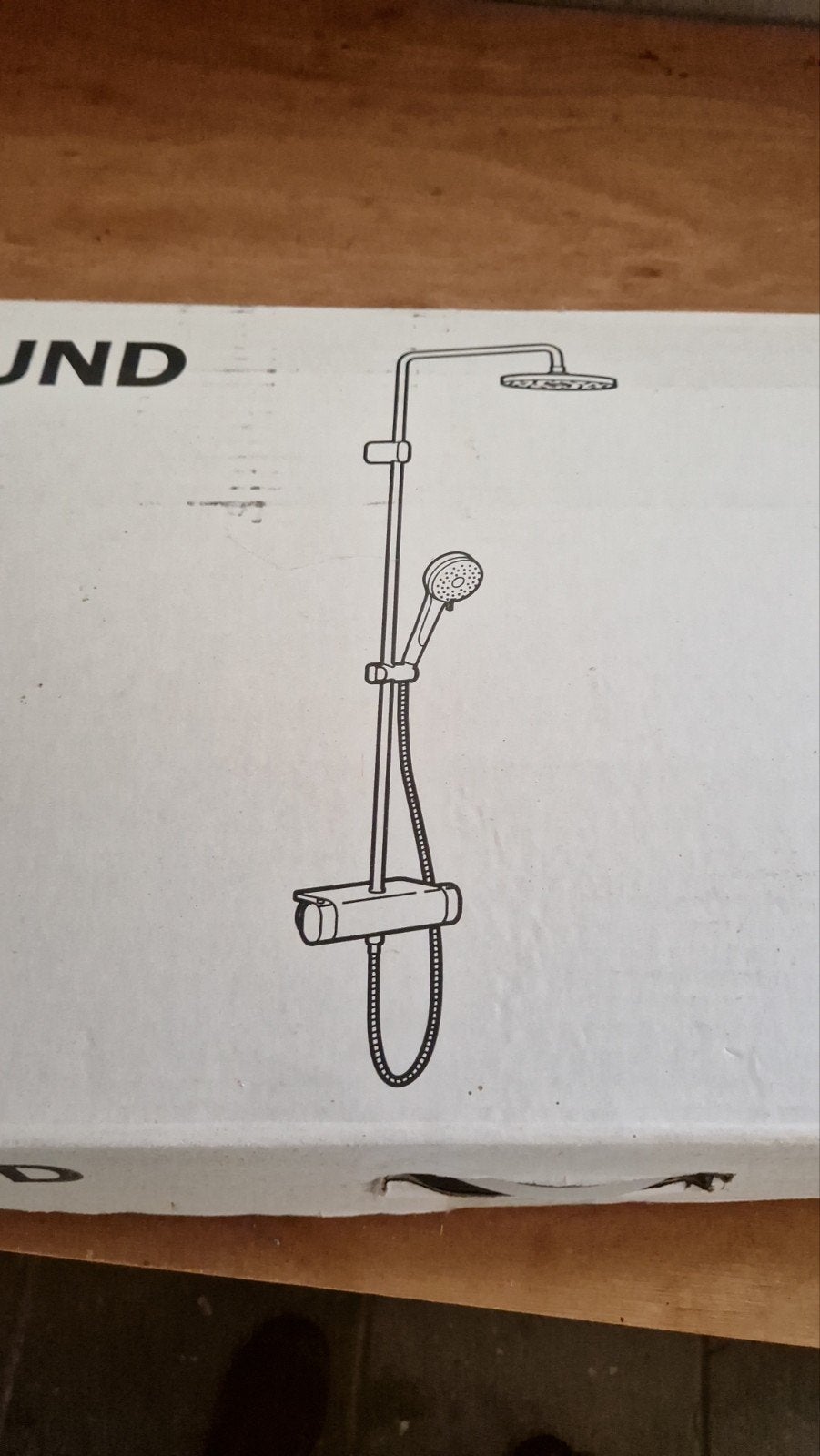Ikea BROGRUND Doucheset met thermostaatkraan, chroom, Ophalen of Verzenden, Nieuw, Chroom, Douche