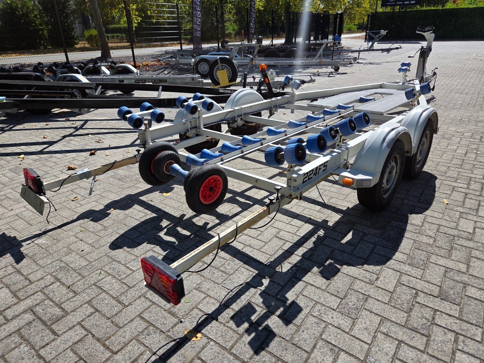 Westhoff alu trailer - 2400kg, Watersport en Boten, Boottrailers, Ophalen, Gebruikt, 6 tot 9 meter, Overige typen