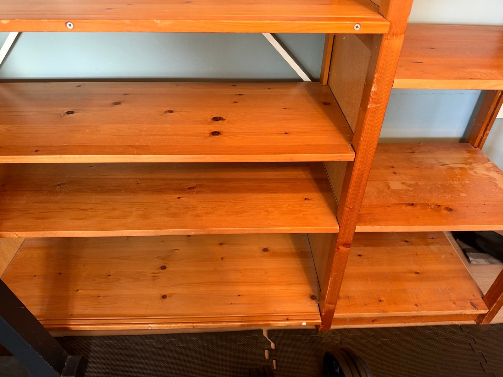 Lundia kast met Verstelbare Planken + extra bureaublad, Ophalen, Met plank(en), Gebruikt, 100 tot 150 cm