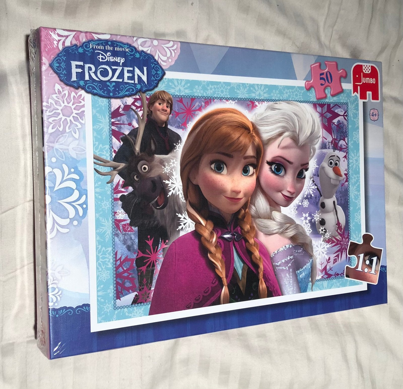 Puzzel 50 stukjes anna en elsa nw, Ophalen of Verzenden, 10 tot 50 stukjes, Nieuw, 4 tot 6 jaar