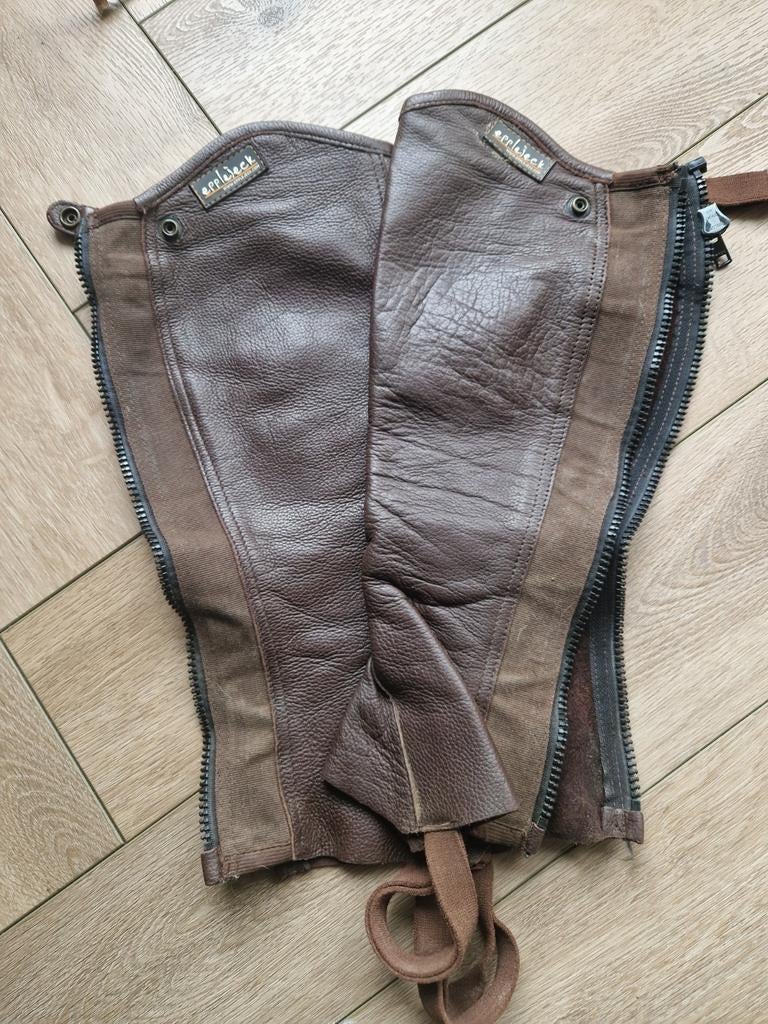 Minichaps Leather M-long, Dieren en Toebehoren, Paardrijkleding, Ophalen of Verzenden, Zo goed als nieuw, Recreatie, Overige typen