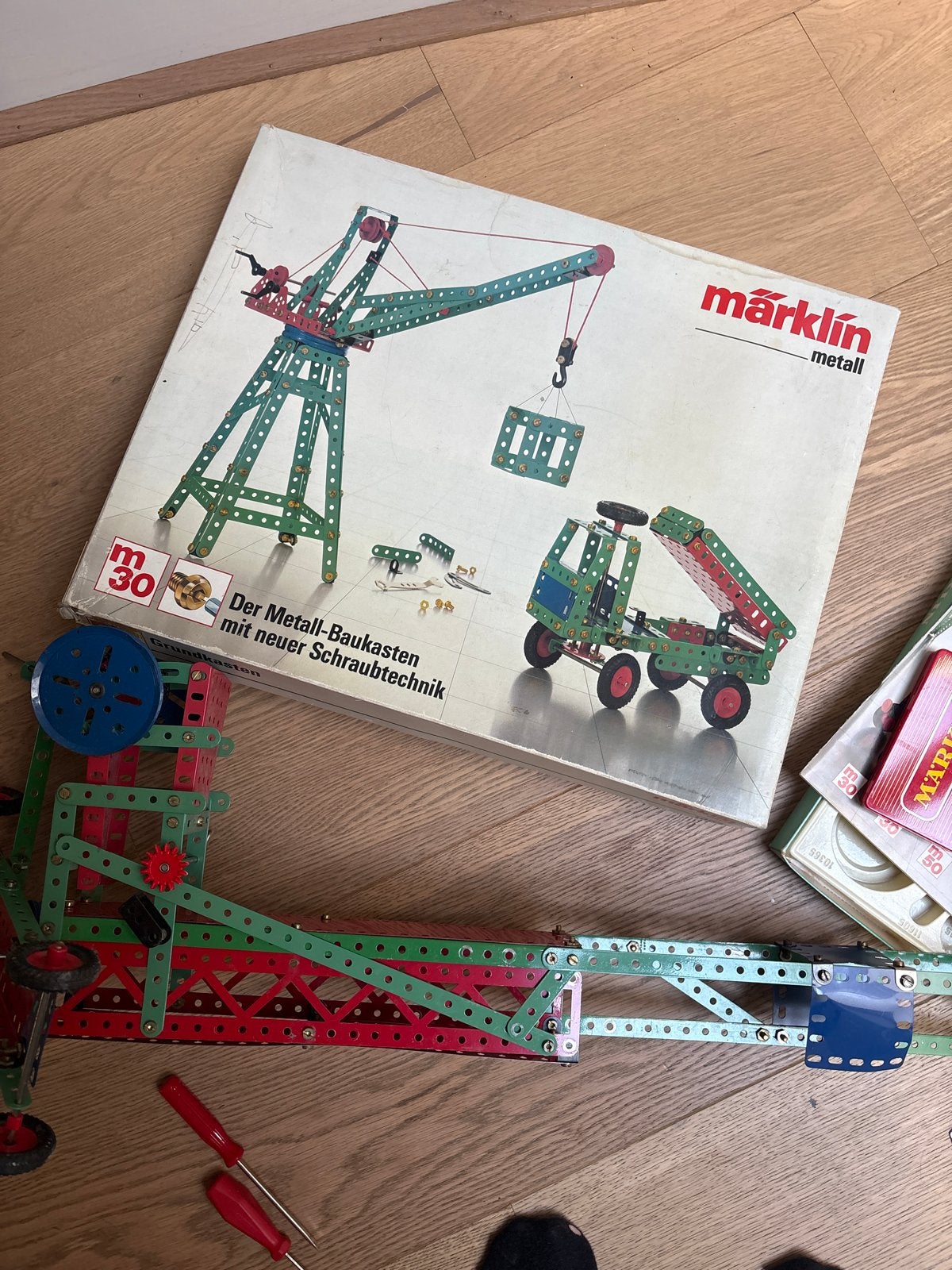Vintage Märklin en Meccano Metaalbouwdozen - Diverse Sets, Ophalen of Verzenden, Gebruikt