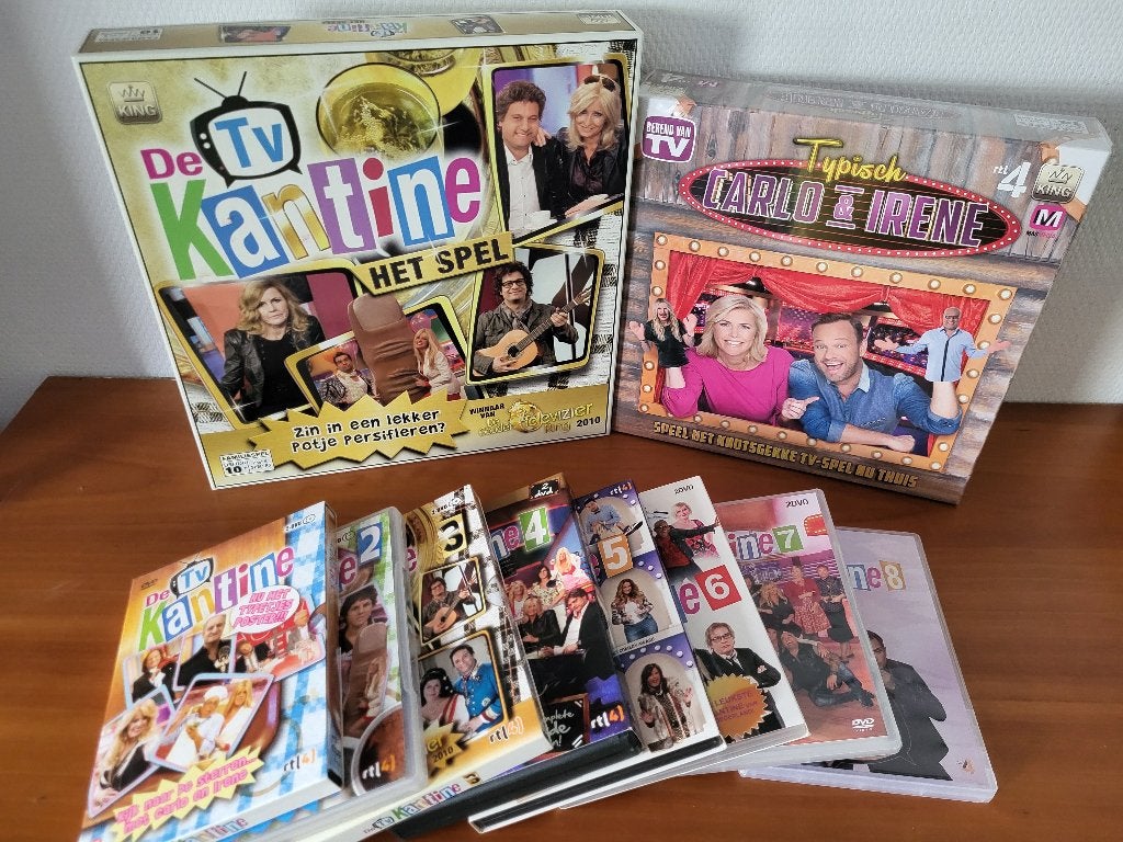 Complete TV Kantine DVD sets + bordspellen (Carlo en Irene), Cd's en Dvd's, Nederlands, Komedie, Vanaf 12 jaar, Seizoen 1