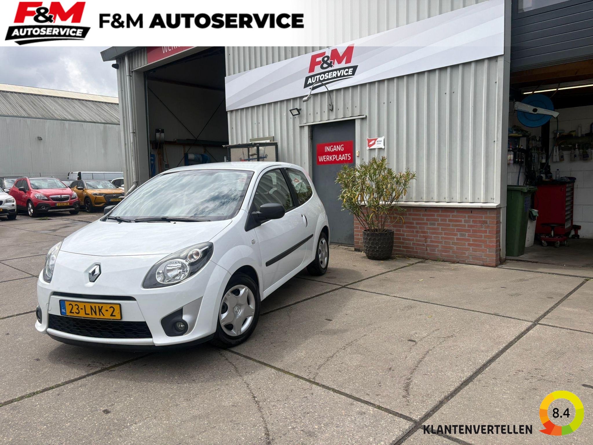 Renault Twingo 1.2-16V Authentique Werkende Airco, radio, tr, Auto's, Gebruikt, 4 cilinders, 4 stoelen, Wit