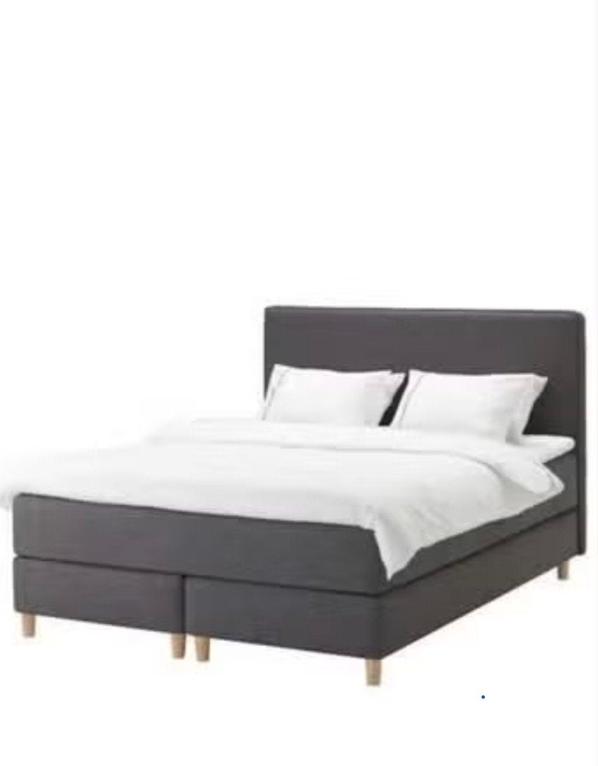 GRATIS tweepersoons boxspring IKEA, Ophalen, 210 cm, Tweepersoons, Zo goed als nieuw