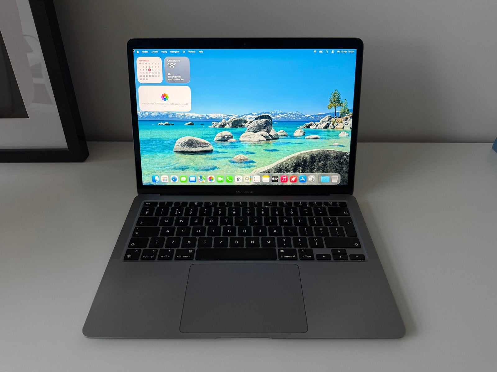 Apple Macbook Air | Spacegrey | 256GB SSD | Nette staat, 256 GB, 2 tot 3 Ghz, Qwerty, 8 GB