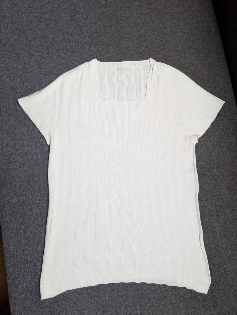 Annette Görtz roomwit gebreid shirt, maat S (valt als 38), Maat 38/40 (M), Wit, Annette Görtz, Ophalen of Verzenden