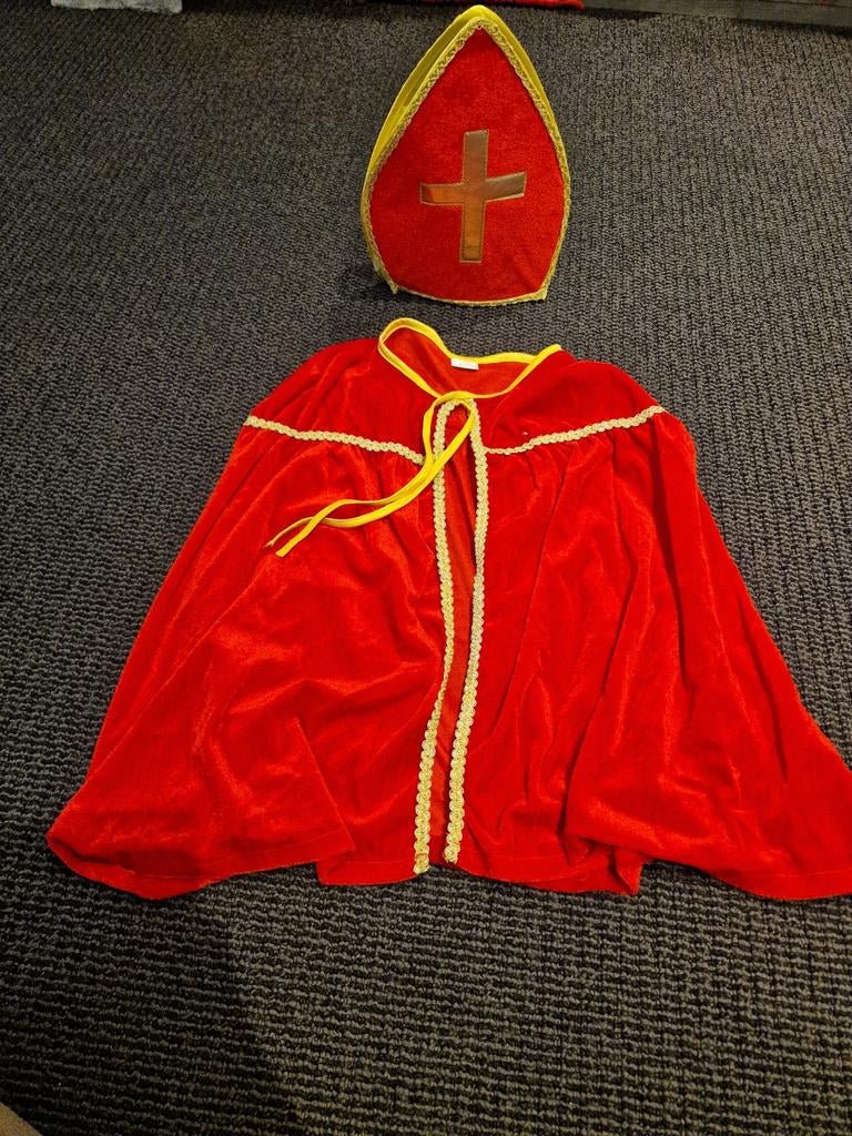 Sinterklaascape en mijter, Ophalen of Verzenden, Gebruikt, Jongen of Meisje