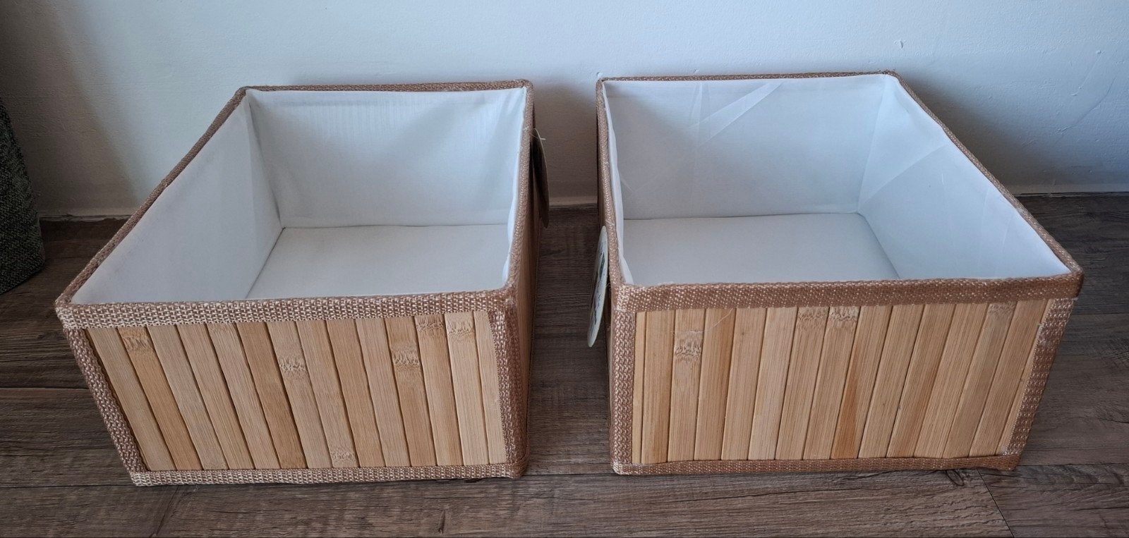 Nieuwe bamboe badkamer manden voor handdoeken en opslag, Ophalen of Verzenden