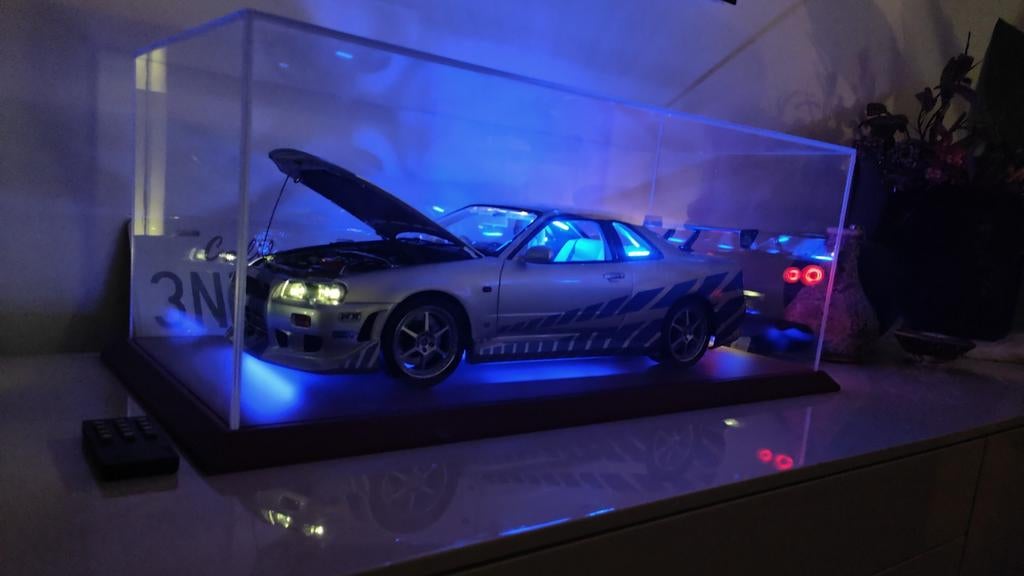Nissan R34-GTR in 1:8 schaal! 2 Fast 2 Furious 10kg! Fanhome, Ophalen, Nieuw, 1:5 t/m 1:8, Auto
