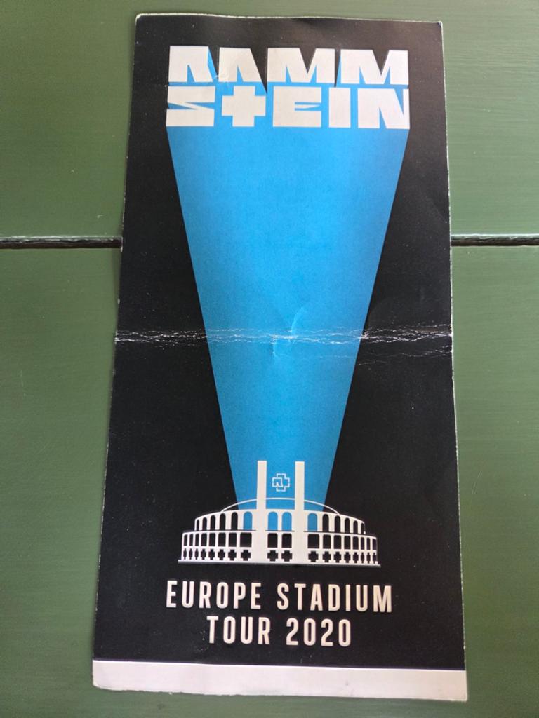 Concertkaart Rammstein Goffertpark Nijmegen 24 juni 2020, Ophalen of Verzenden, Gebruikt, Overige typen