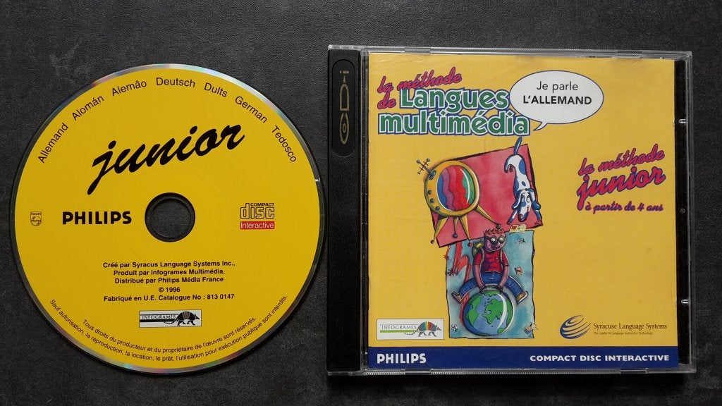 CDI - Je Parle l'allemand Junior - Philips CD-I Interactief, Puzzel en Educatief, 1 speler, Ophalen of Verzenden, Zo goed als nieuw