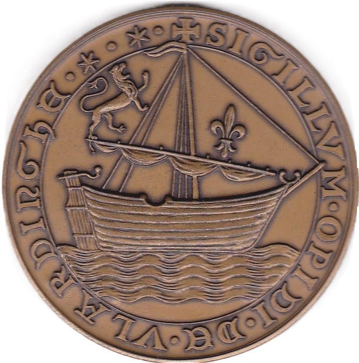 HISTORISCHE VERENIGING VLAARDINGEN AANGEBODEN AAN I WILLEMSE, Postzegels en Munten, Penningen en Medailles, Ophalen of Verzenden