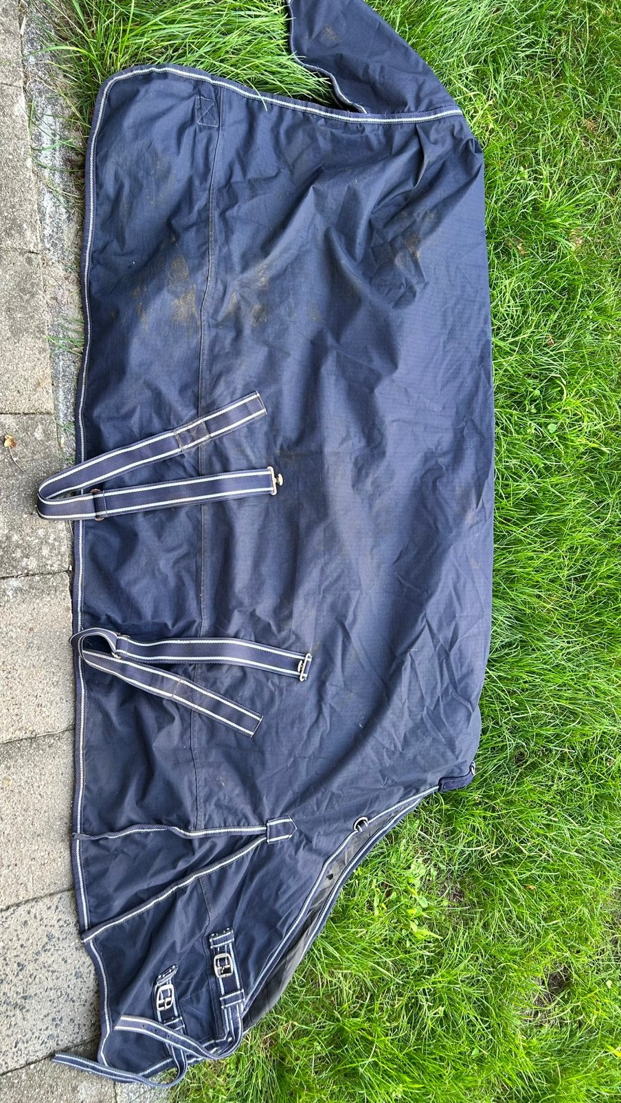 Regendeken 200 gram maat 195, Gebruikt, Verzenden, 200 g, Blauw