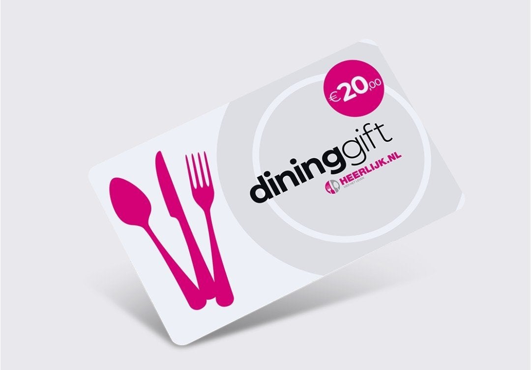 Dininggift twv €20, Twee personen, Kortingsbon, Overige typen