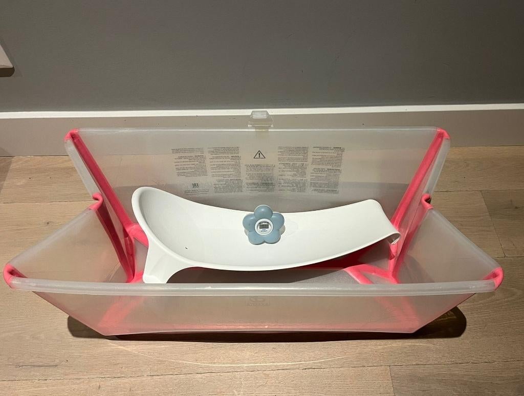 Stokke Flexi Bath met newborn support, Zo goed als nieuw, Badje, Standaard, Ophalen