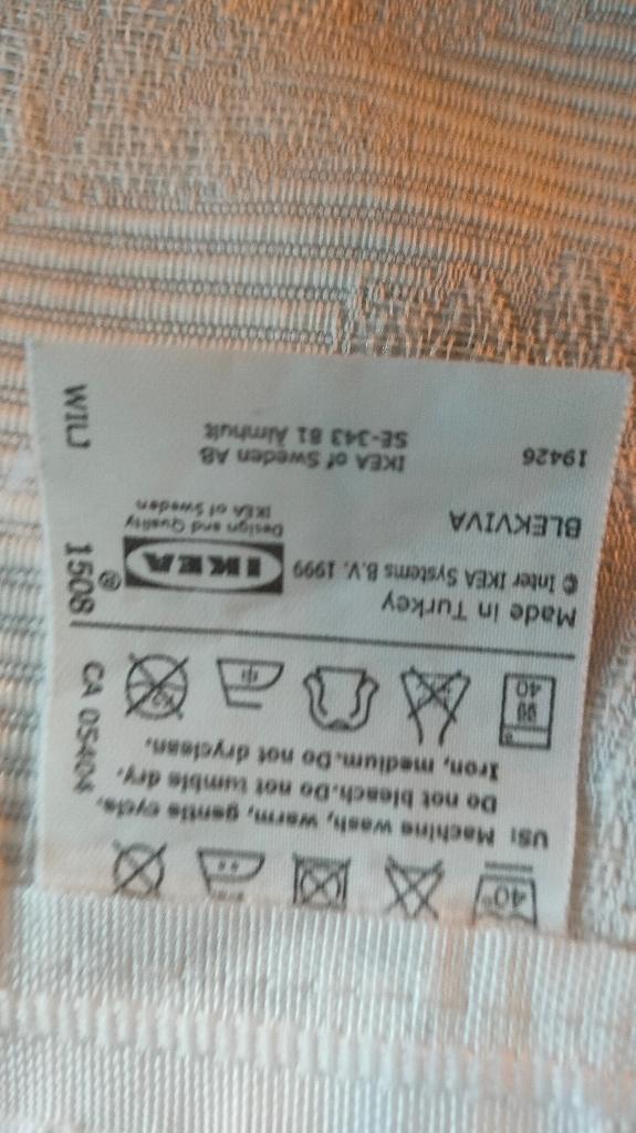 Overgordijnen BLEKVIVA van IKEA, Ophalen, Zo goed als nieuw, Crème