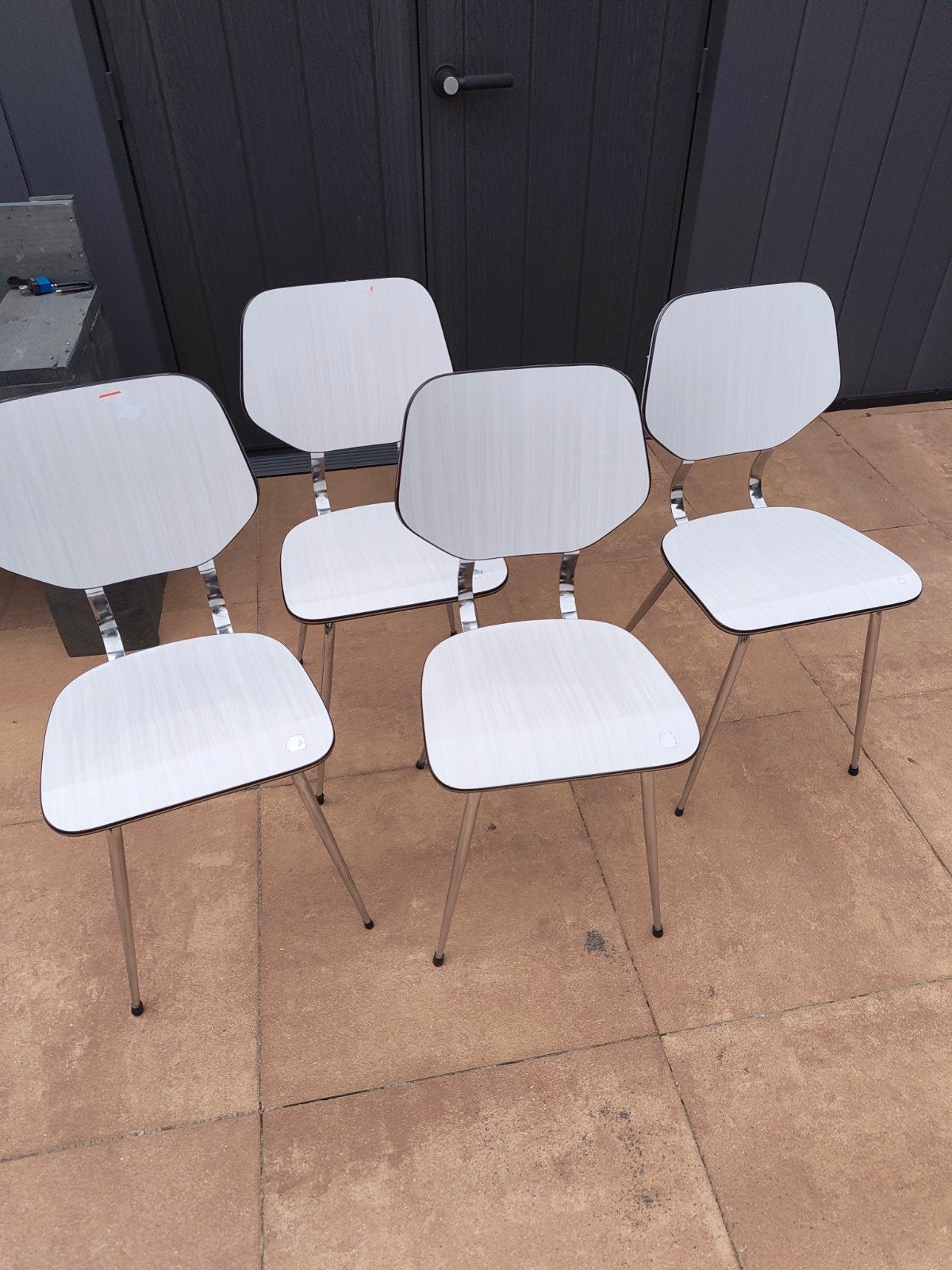 Brabantia keukenstoelen - Set van 4, Ophalen, Gebruikt, Wit, Brabantia