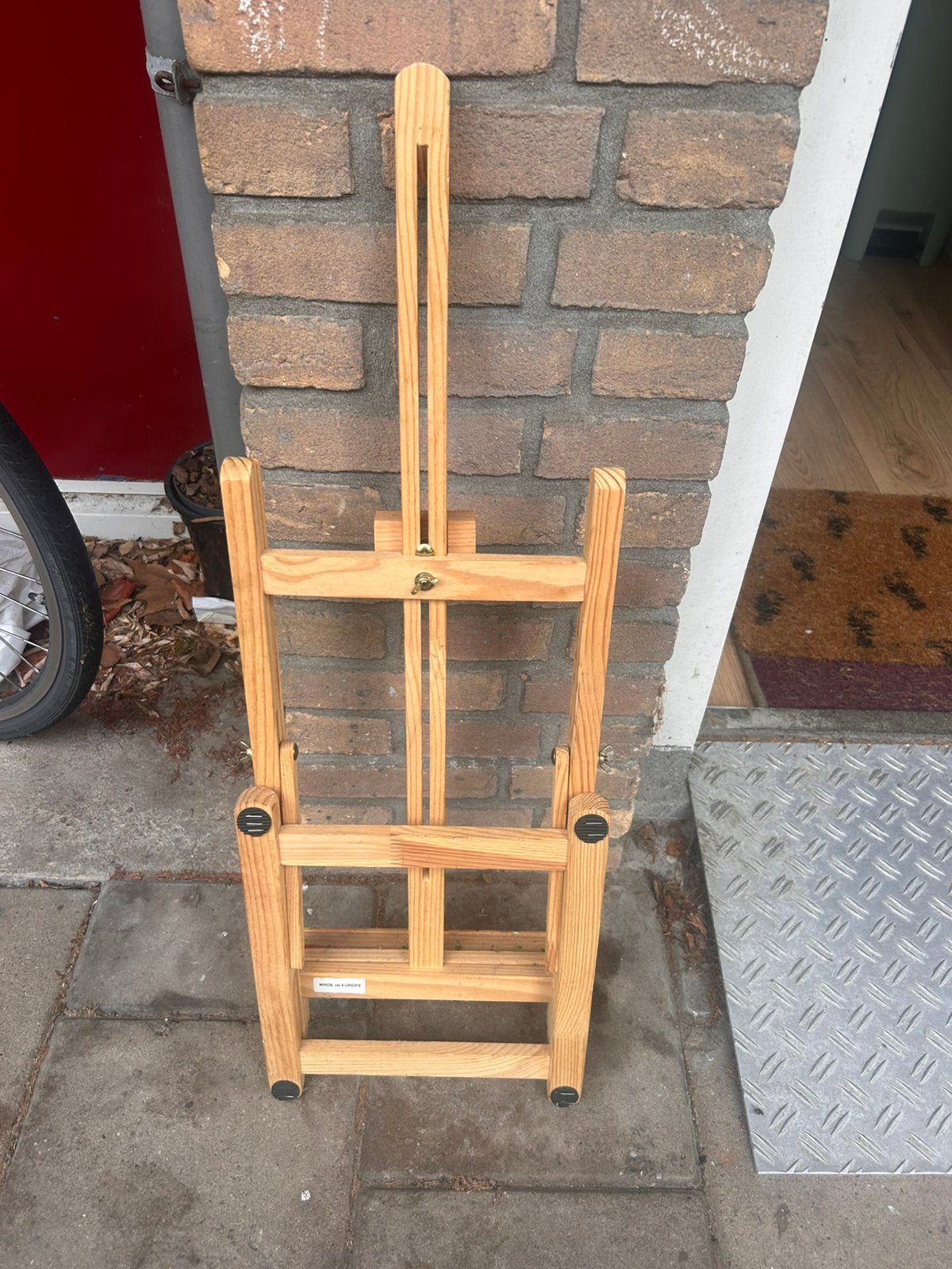 Houten schildersezel verstelbaar – staande atelier ezel, Ophalen of Verzenden, Zo goed als nieuw, Ezel