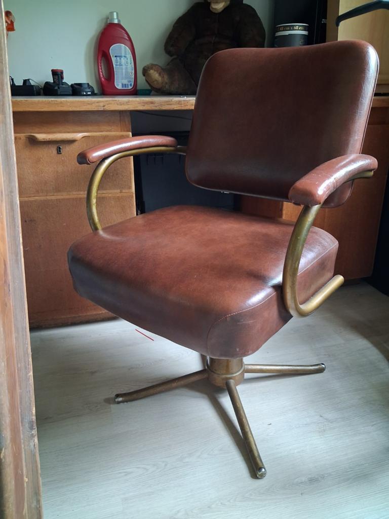 Vintage draaibare burostoel, Ophalen