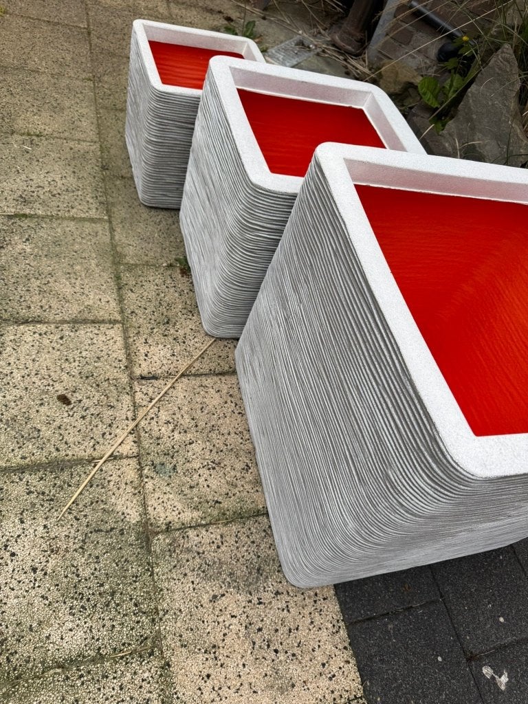Capi bloembak bloempot, Ophalen, Kunststof, Minder dan 60 cm, Vierkant