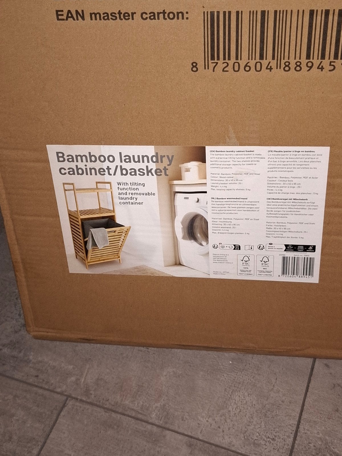 Bamboe wasmeubel, Ophalen, Nieuw